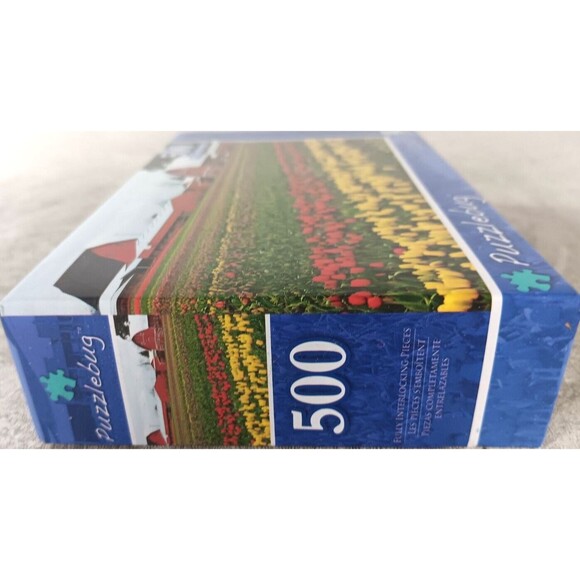 NEW Tulip Farm 500 Piece Jigsaw Puzzle Puzzlebug by LPF - Picture 2 of 3